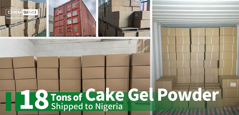 18トンのケーキジェルがナイジェリアに出荷